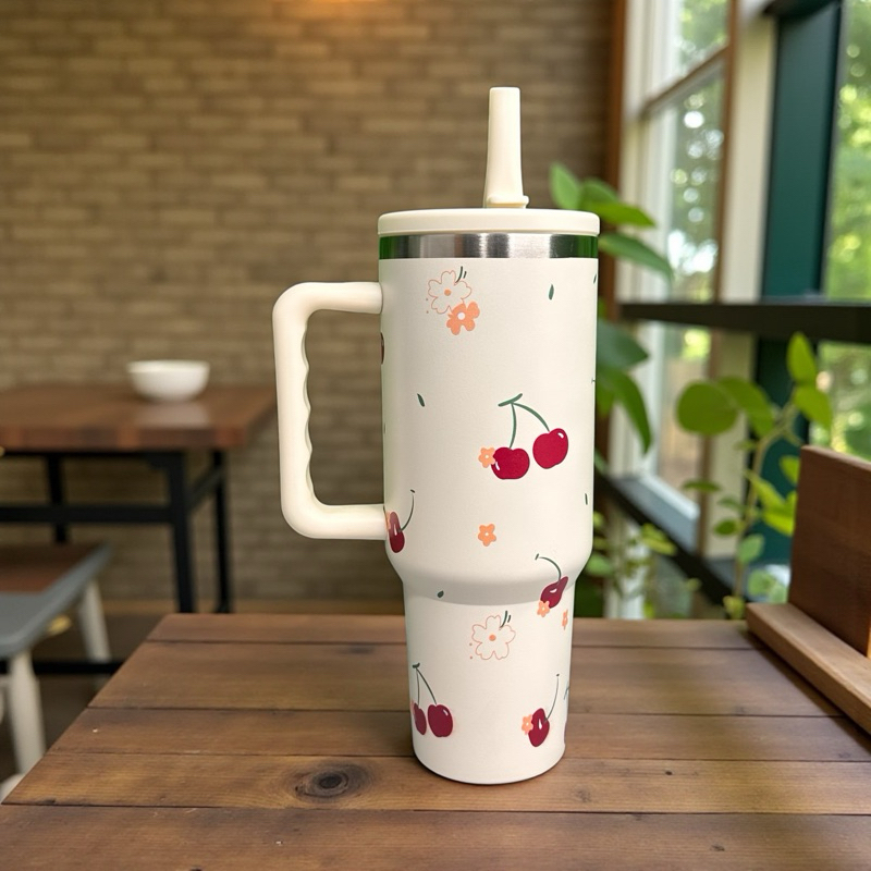 Garrafa térmica 1200ml blogueirinho floridas com tampa acrílica E proteção de silicone em Oferta na Shopee