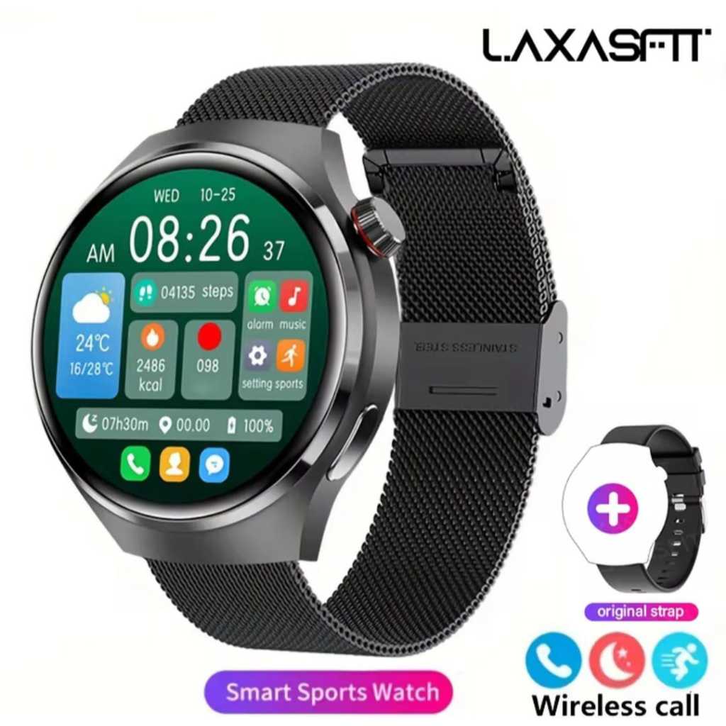 Smartwatch Relógio Inteligente GT4 Pro Chamadas Bluetooth Monitor 24h SpO2 Assistente Voz Esportivo Android iOS
