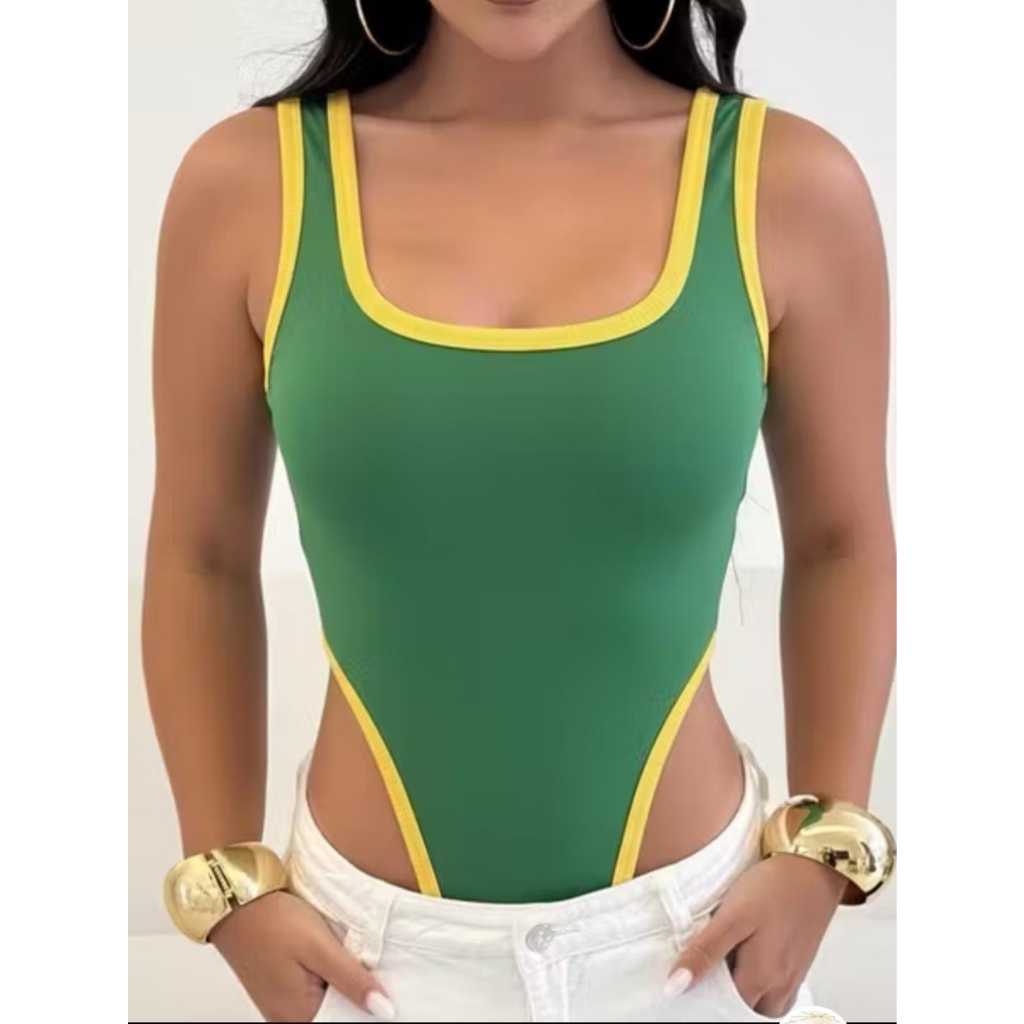 Body Seleção Brasileira Copa – Cavado Esportivo, Perfeito para Festa e Jogo