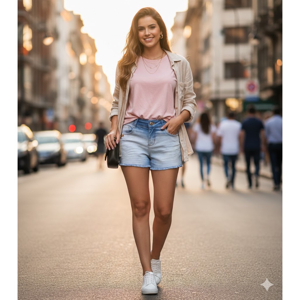 Shortinho Jeans Curto Moda Verão -Bermuda Emporio 232