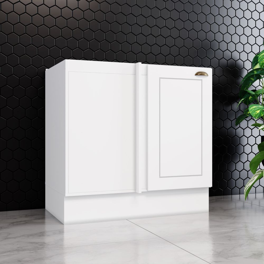 Balcão Canto Reto Sem Tampo 1 Porta Americana Henn 84cm em Oferta na Shopee