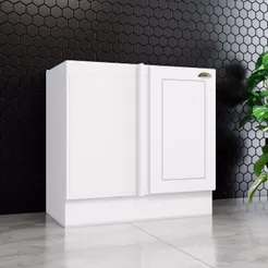 Balcão Canto Reto Sem Tampo 1 Porta Americana Henn 84cm
