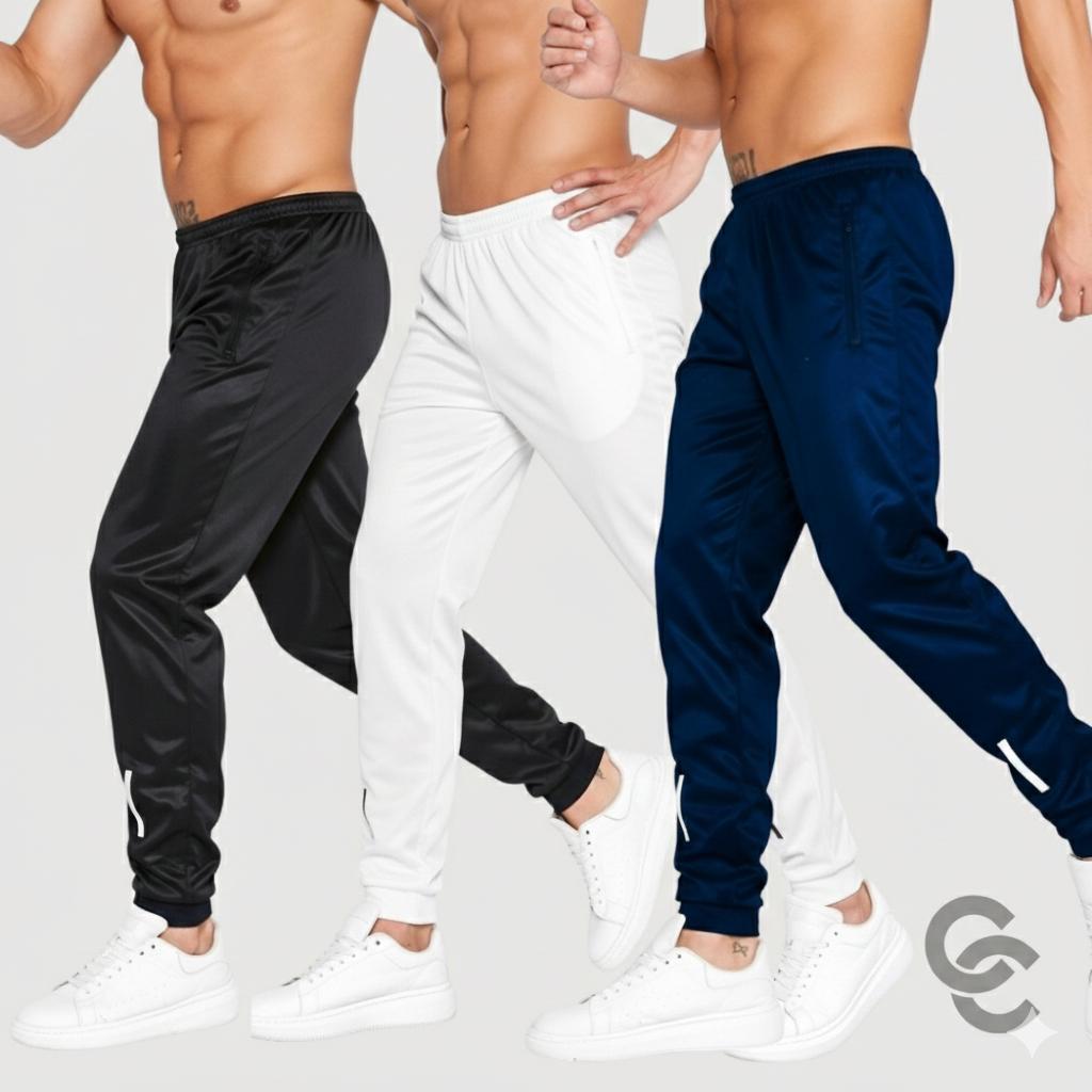 KIT 3 CALÇAS MASCULINA COM ZÍPER NOS BOLSOS SLIM FIT LEVE CONFORTAVEL em Oferta na Shopee