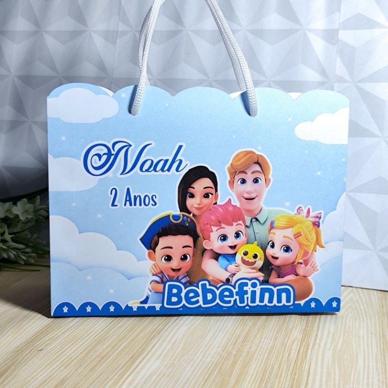 SACOLINHA Bebefinn Personalizada | Mimos Lembrancinha | PEGUE E MONTE Aniversário Bebefinn Festa Infantil