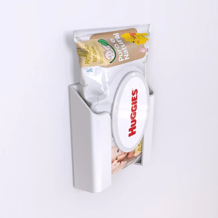 Porta Lenço Umedecido de Parede – Organizador Compacto