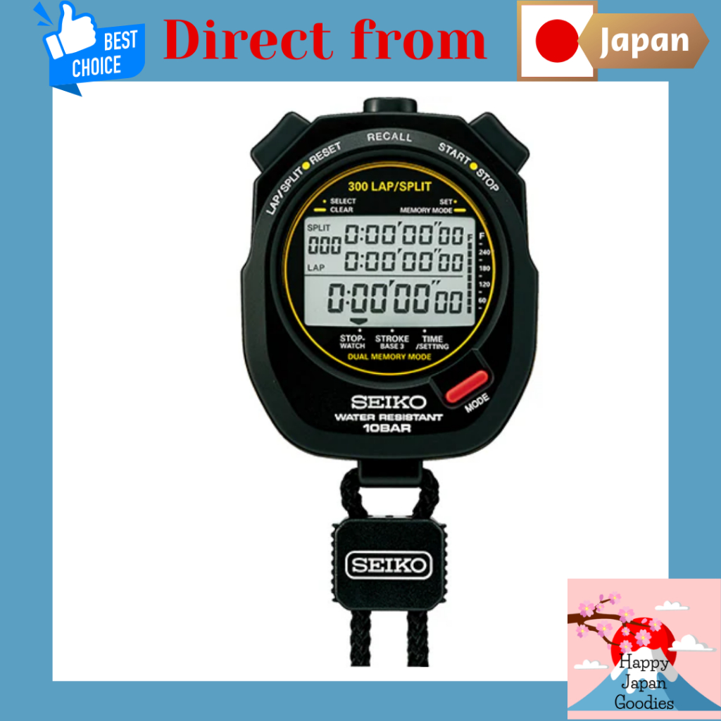 Cronômetro SEIKO " Relógio De Quartzo " (Parada) Swimming Master SVAS009 [Direto Do Japão]