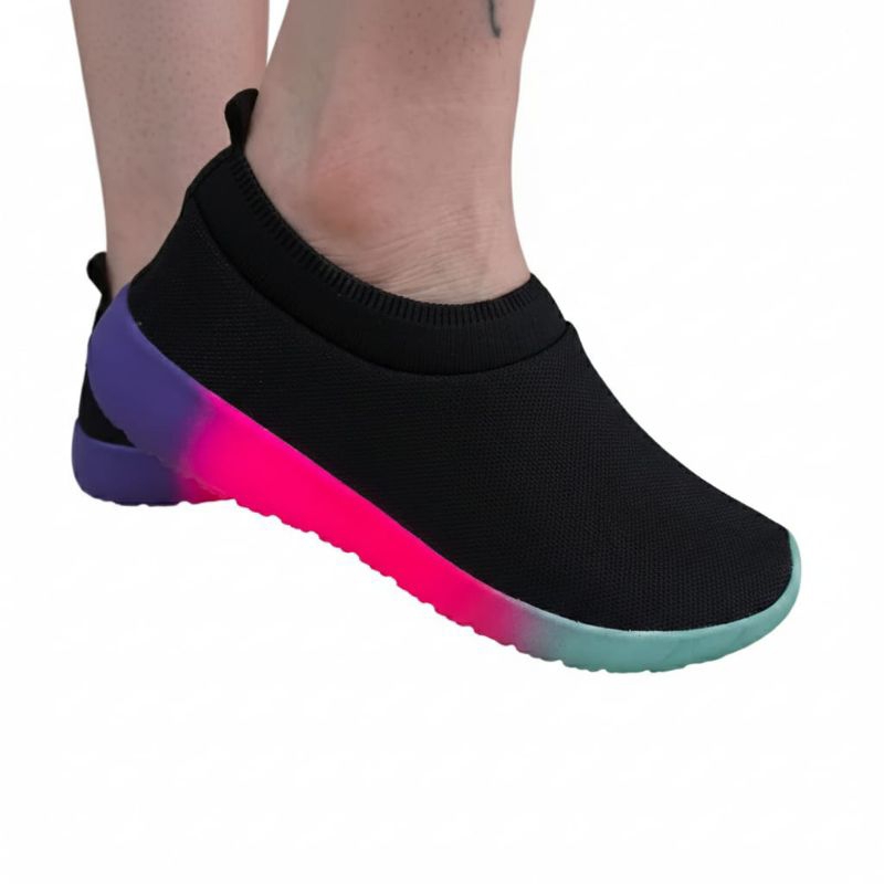 Tênis Meia Calce Fácil Feminino Academia  Caminhada Lazer
