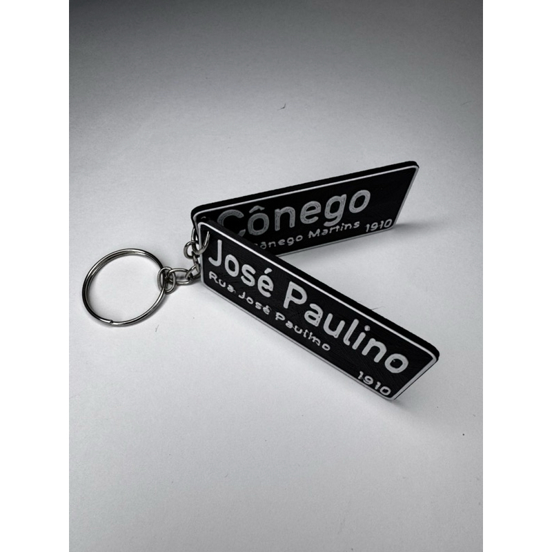 Chaveiro Placa Rua José Paulino x Cônego Martins – Marco 0 do Corinthians | Único da Shopee