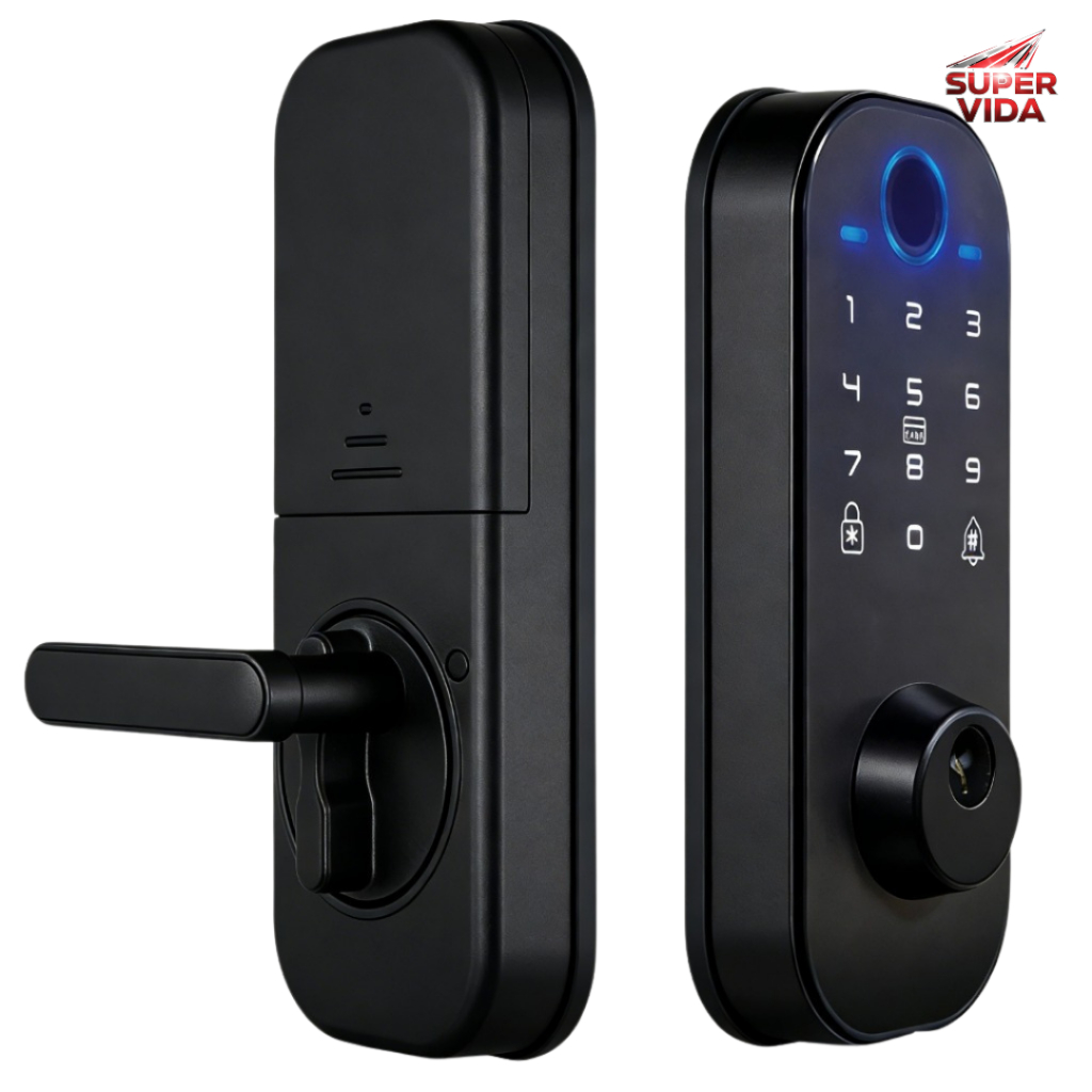 Fechadura De Porta Biométrica-Impressão Digital, Senha, App, Cartão ,Tuya Smart E Smart Life
