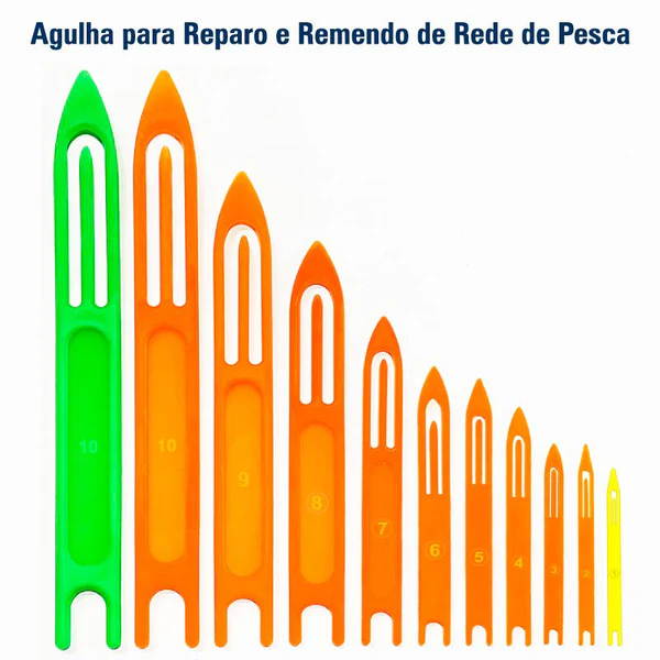 Agulha para Rede e Tarrafa Reparo e Remendo Diferentes Tamanhos Cor Sortida - Unitário