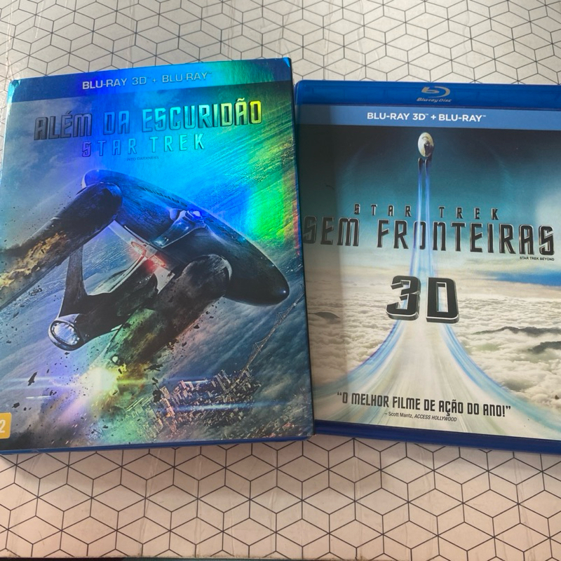 Blurays + Blu-rays 3D originais Star trek além da escuridão e Star trek sem fronteiras