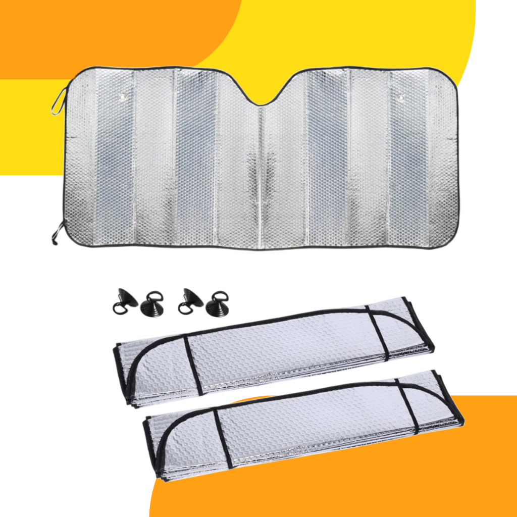 Kit 2 Protetor Solar Parabrisa Quebra Sol Protetor Solar Parabrisa Proteção Uv Resistente Laminado Painel Carro em Oferta na Shopee