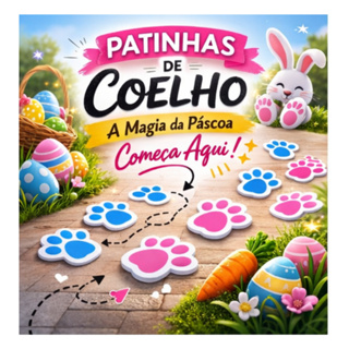 100 Patinhas de Coelho Páscoa Adesivo Pegadas no Piso Decoração Infantil Fácil Aplicar em toda casa em Oferta na Shopee