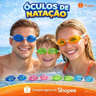 Óculos De Natação ou Adulto E Crianças Com Protetor De Ouvido em Oferta na Shopee