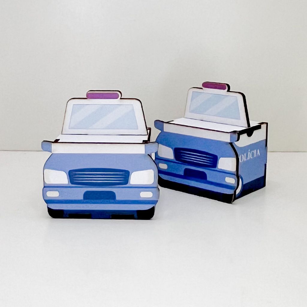 5/10/15/20PCS Mini Cubos Viatura em MDF - Lembrancinha Porta Bombom Caixinha