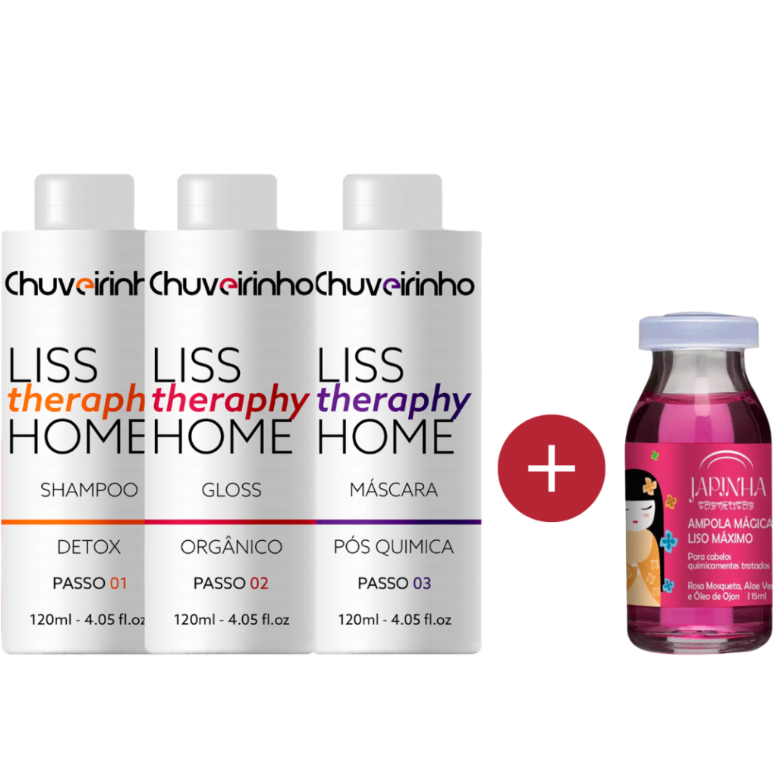 Kit Progressiva Chuveirinho Sem Formol + Ampola Mágica Japinha - Liso Perfeito e Prolongado!