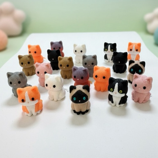 Gatinhos sortidos miniatura fofo presente gato em Oferta na Shopee