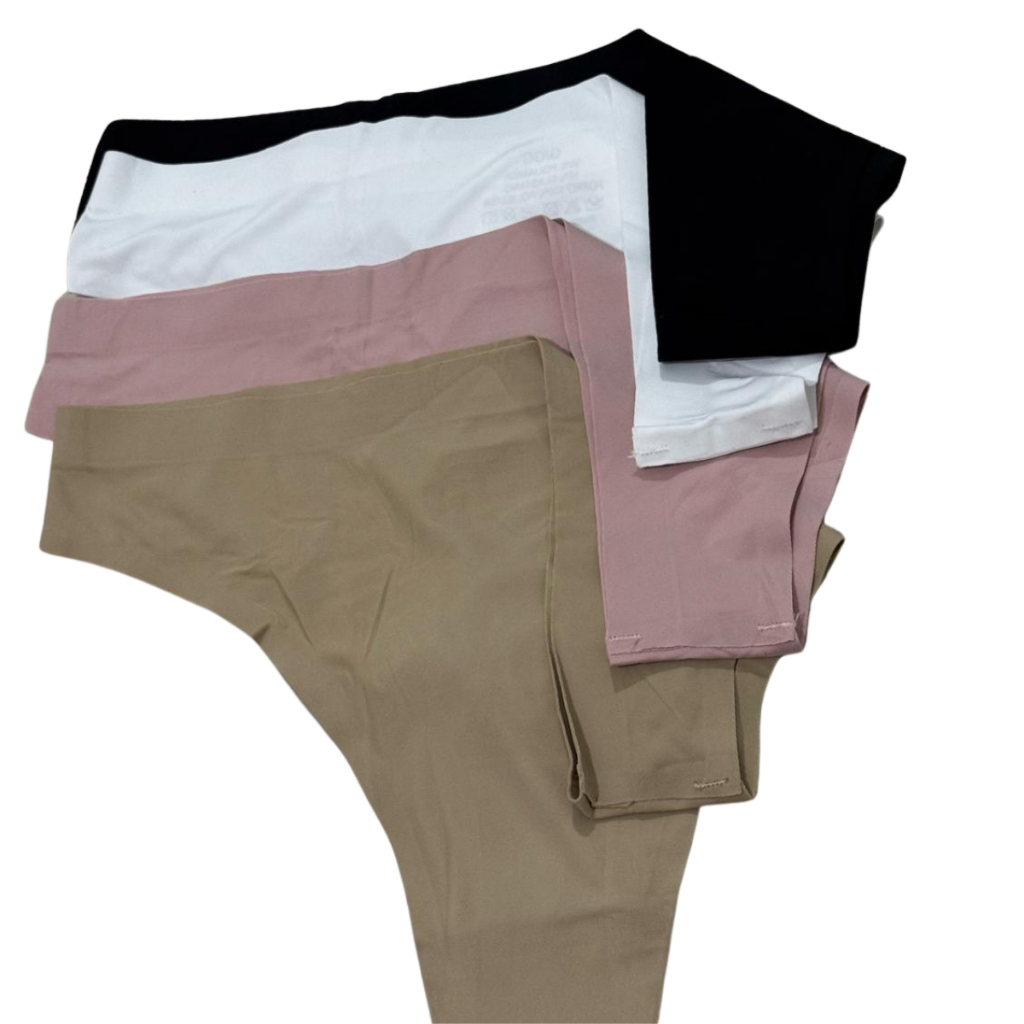 Kit Calcinhas Tanga Sem Costura – Corte a Laser, Conforto e Discrição em Oferta na Shopee