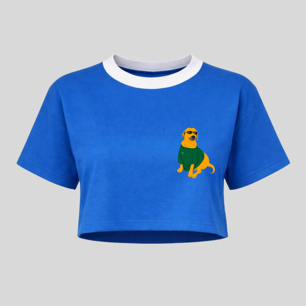 Camiseta Feminina Cropped Cachorro Caramelo Brasileiro Blusinha T-Shirt Estampada Feminina