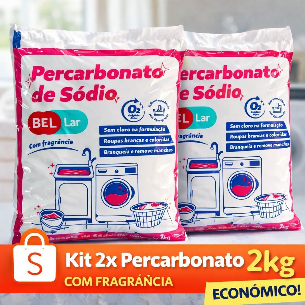 Percabonato De Sódio Alvejante Perfumado Com Aroma 2kg e 1kg