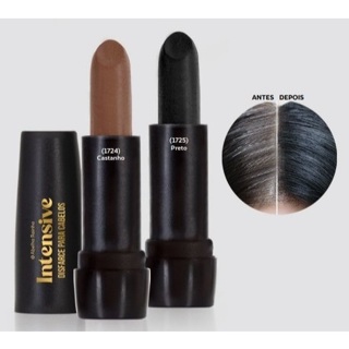 Bastão Disfarce Para Cabelos Brancos Cores Preto e Castanho Intensive Abelha Rainha 3,97g em Oferta na Shopee