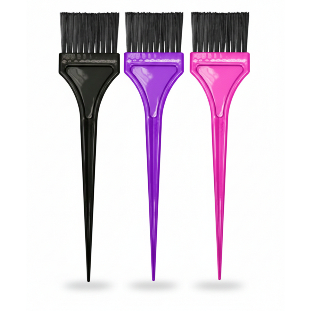 Pincel para tintura de cabelo com cerdas pretas