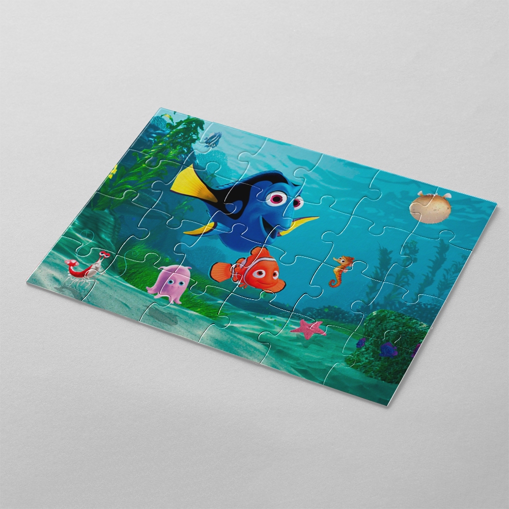 Quebra cabeça Procurando Nemo, marlin, peixe palhaço, Dory | MDF | sublime fantasia