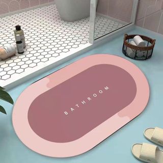 Tapete de Banheiro Absorvente e de Secagem Rápida Carpete de Cozinha Antiderrapante Secagem Rápida em Oferta na Shopee