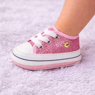 Starzinho Glitter Pará Bebês Sapatinhos Glitter de Bebês Menina Tenis em Oferta na Shopee