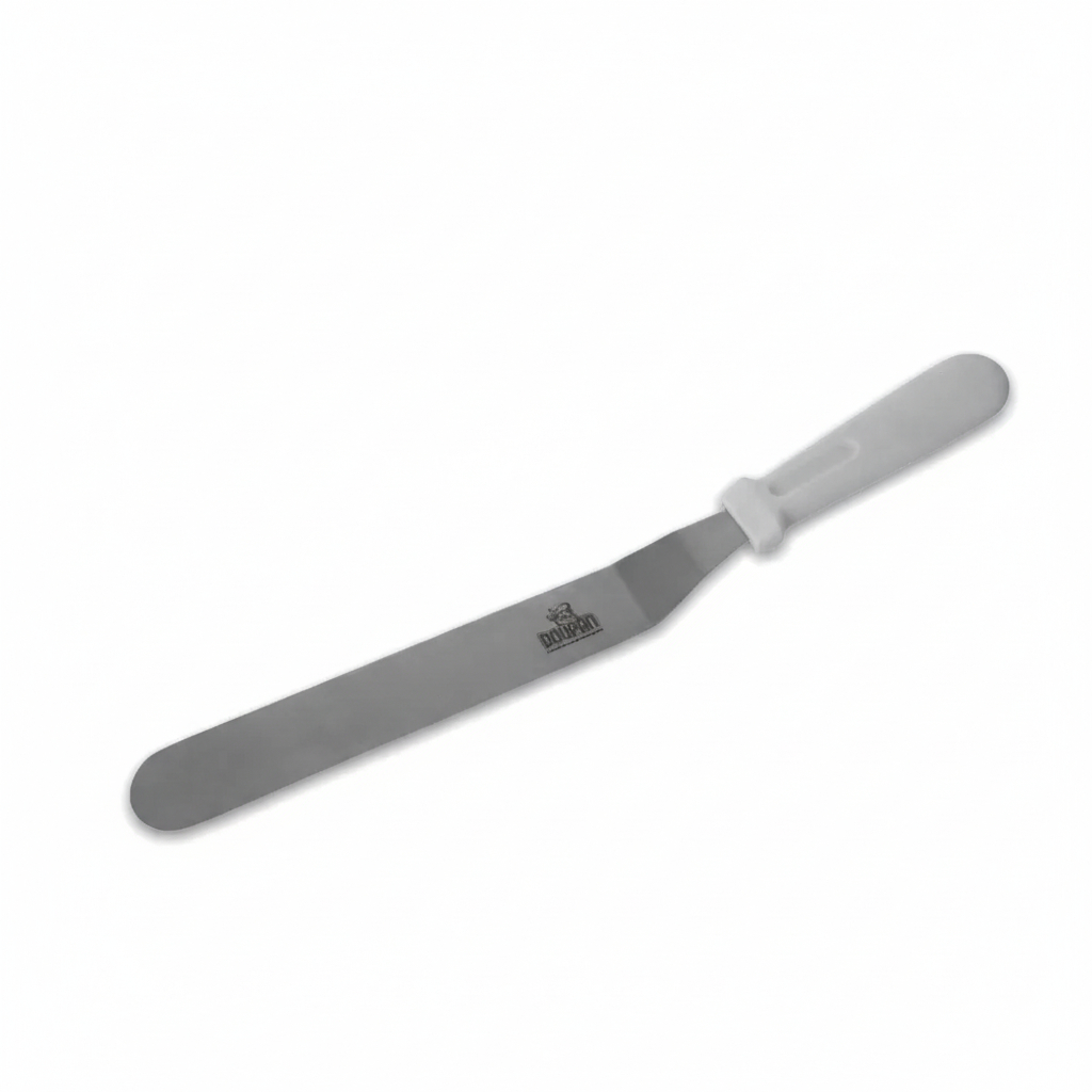 Espátula Com Degrau 25cm Aço Inox Para Confeitaria - Doupan