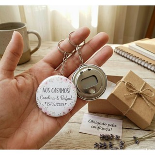 Abridor De Garrafas Personalizado Brinde Personalizado Lembrancinha de Casamento Noivado
