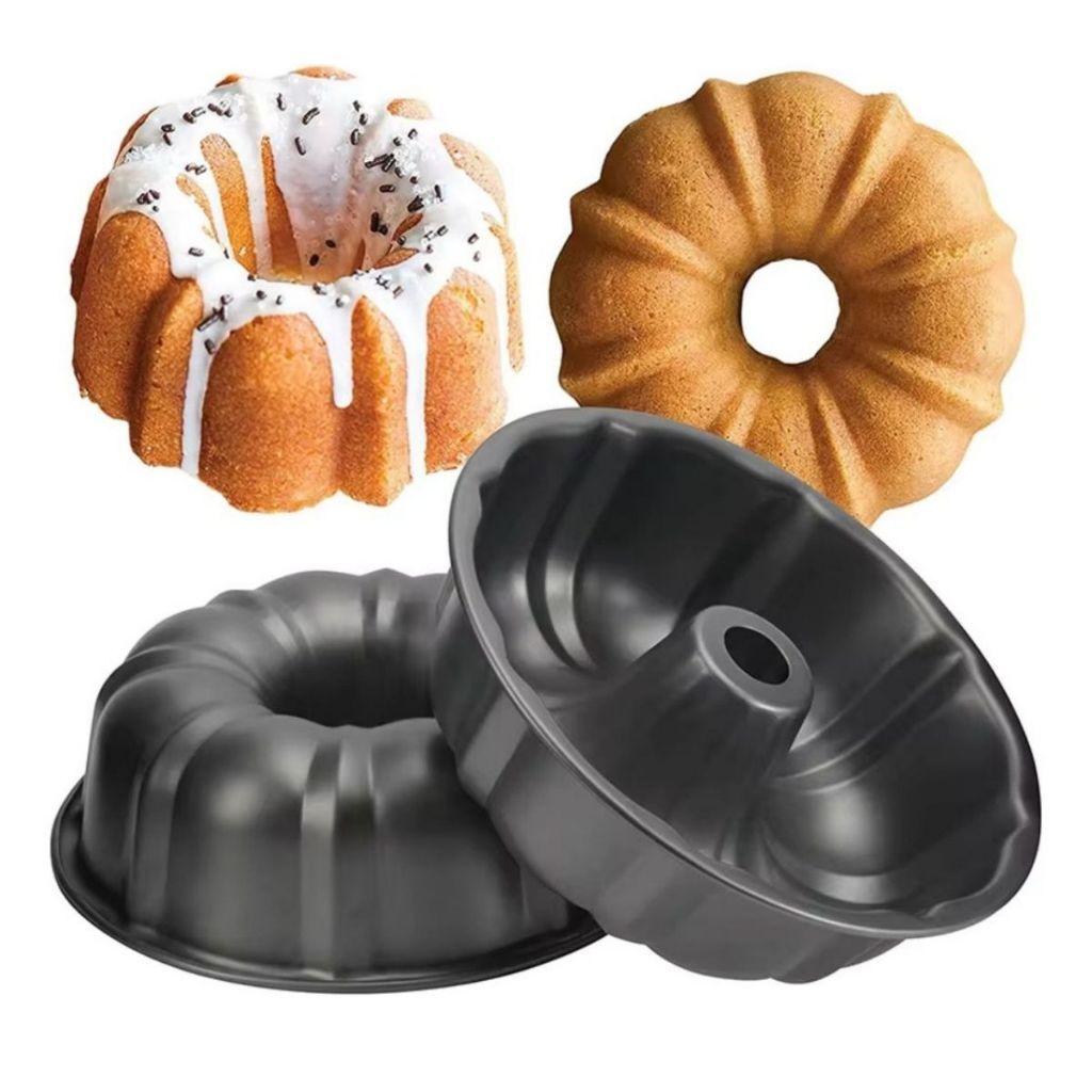 1, 2 ou 3 Forma de Pudim Antiaderente  Redonda Ideal Para Bolo Torta Fácil Limpeza
