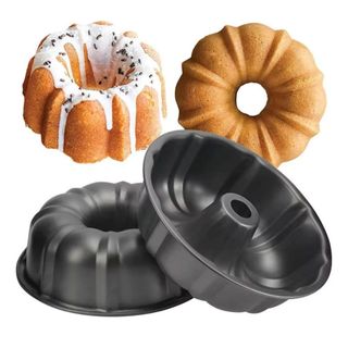 1, 2 ou 3 Forma de Pudim Antiaderente  Redonda Ideal Para Bolo Torta Fácil Limpeza