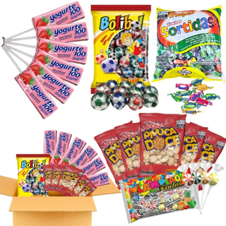 Kit 50 Doces Lembrancinha de Festa Aniversário Infantil Monta 10 Saquinhos em Oferta na Shopee