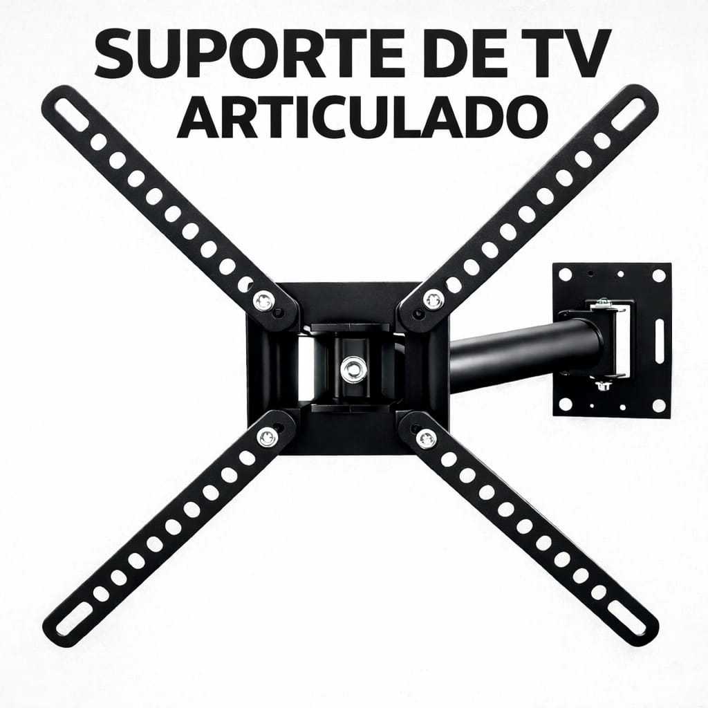 SUPORTE PARA TV ARTICULADO PAREDE MONITOR LED ,LCD ,PLASMA , QLED, PLASMA  DE  32 A 60 POLEGADAS em Oferta na Shopee