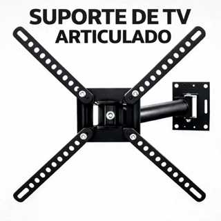 SUPORTE PARA TV ARTICULADO PAREDE MONITOR LED ,LCD ,PLASMA , QLED, PLASMA  DE  32 A 60 POLEGADAS em Oferta na Shopee