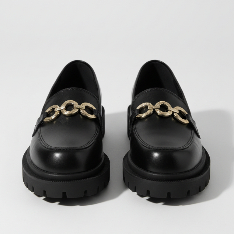 Sapato Mocassim Feminino Tratorado Oxford Plataforma Chique e Confortável