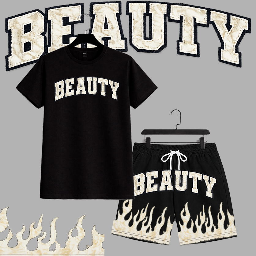 Conjunto Camiseta 30.1 + Bermuda Tactel com elastano BEAUTY streetwear Urbans Life Masculino