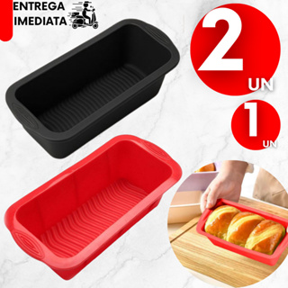 Kit 1/2 Assadeira de Silicone Forma Airfryer Forno Antiaderente Assar Pães Bolos em Oferta na Shopee
