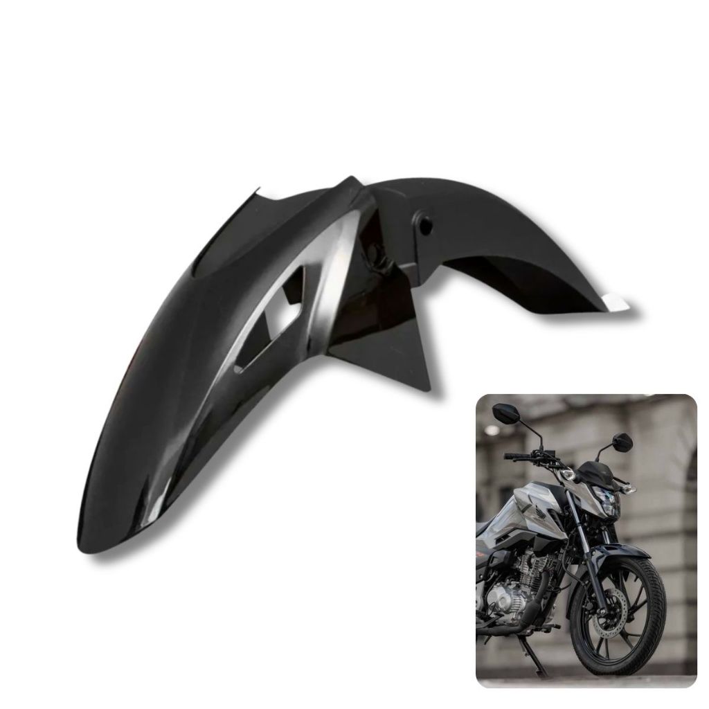 Paralama Dianteiro CG 160 2025 2026  Titan Fan Start Cargo Preto em Oferta na Shopee