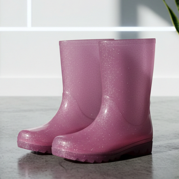 Galocha infantil Botinha de Chuva Cano Longo  Transparente Meninos e Meninas Kids Moderno em Oferta na Shopee