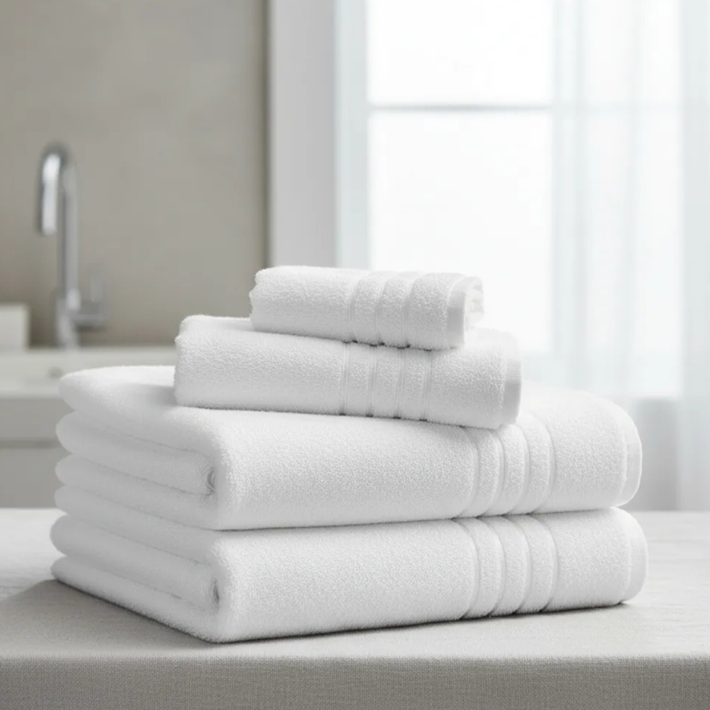 Jogo de Toalha Branco 4pç | Macias e Absorventes em Oferta na Shopee
