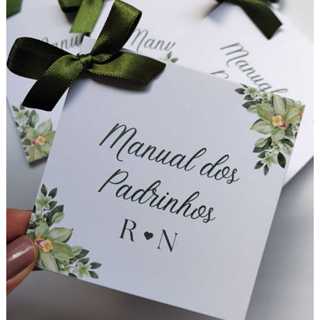 Manual dos Padrinhos de Casamento VERDE OLIVA - TODAS AS CORES em Oferta na Shopee