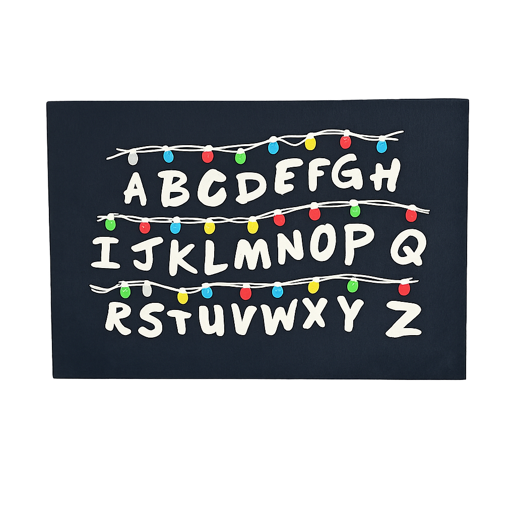 tapete capacho para porta de entrada - Stranger things