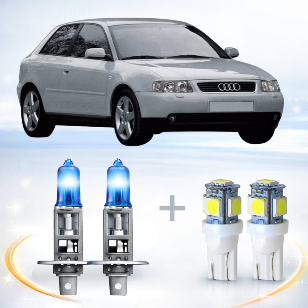 Lâmpada farol BAIXO - SUPER BRANCA AUDI A3 2001 ATÉ 2006