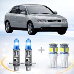 Lâmpada farol BAIXO - SUPER BRANCA AUDI A3 2001 ATÉ 2006