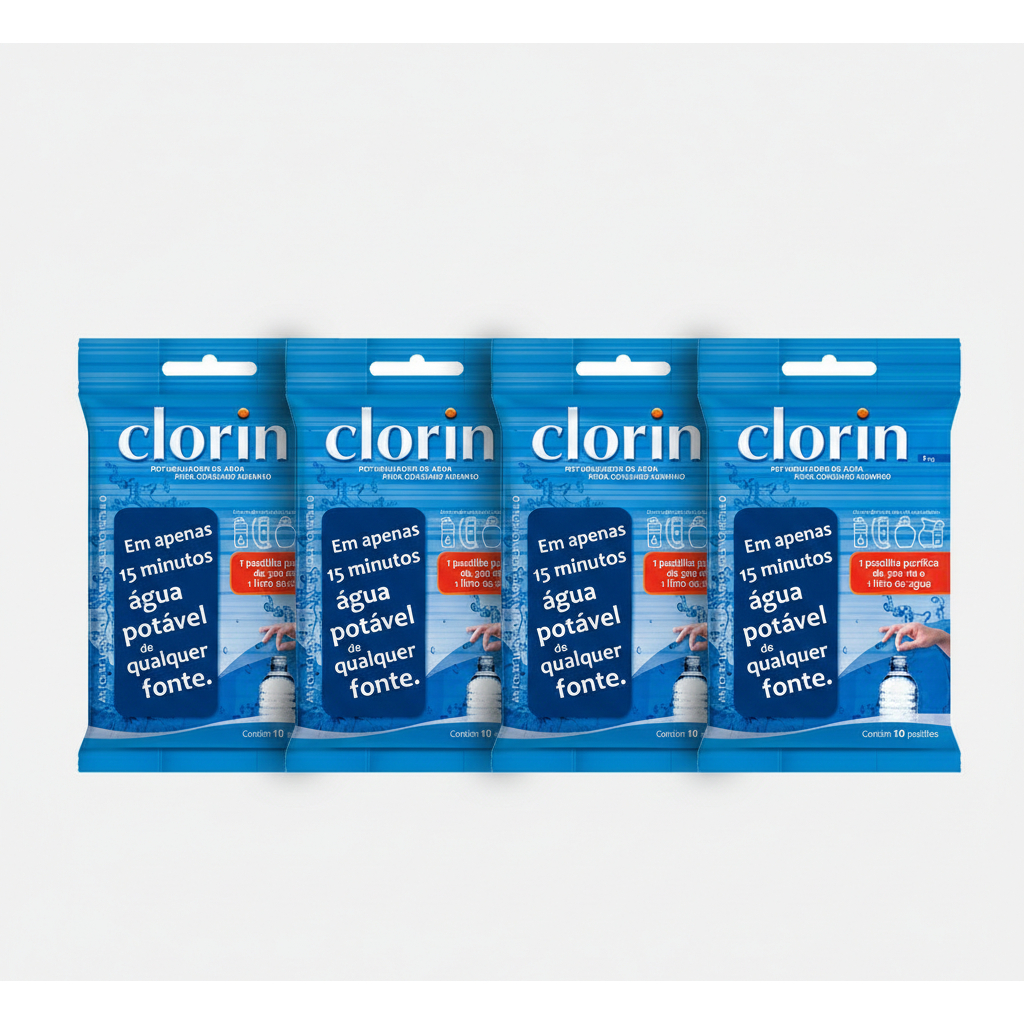 40 Pastilhas Clorin 1 – Purificador para Água Não Tratada em Oferta na Shopee