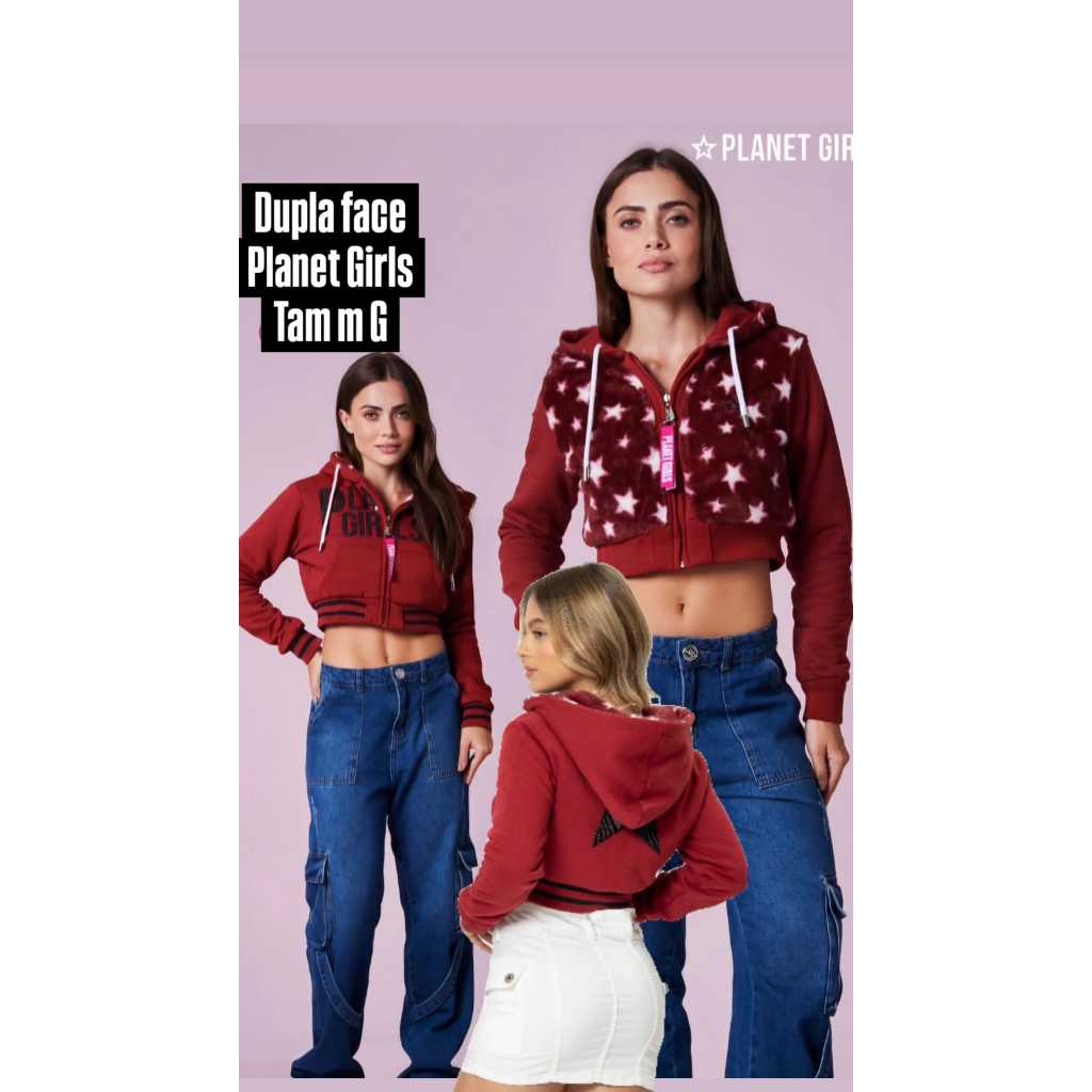 Cropp Dupla face da planet girls original