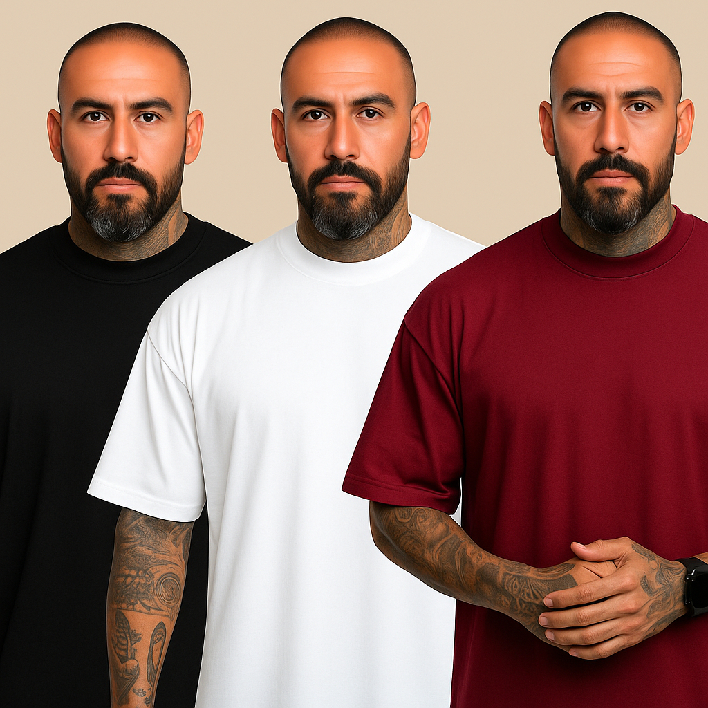 Camiseta Masculina Oversized Algodão Streetwear Básica Lisa Caimento Solto