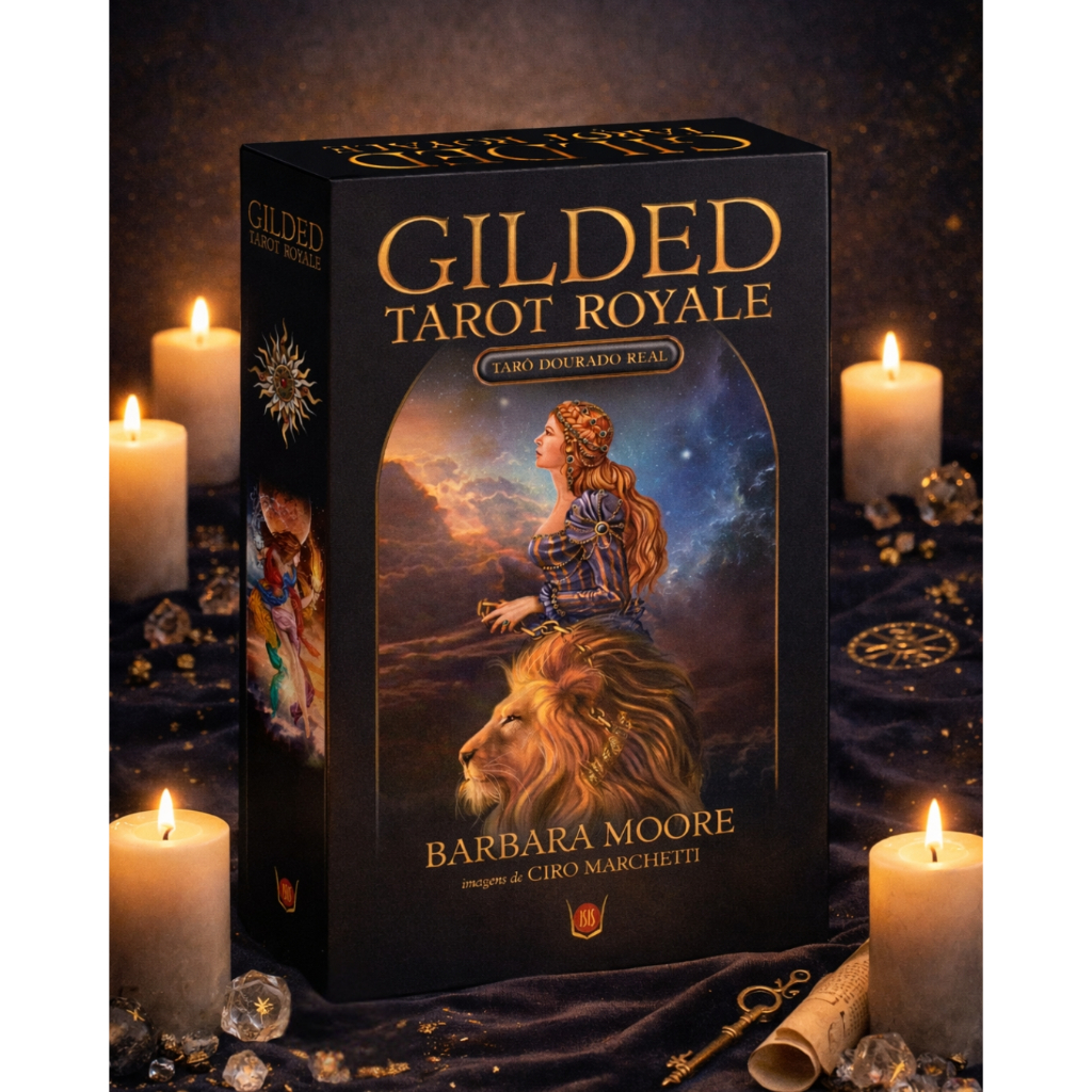 Gilded Tarot Royale Original 78 Cartas + Livro Português | Tarô Profissional Rider Waite